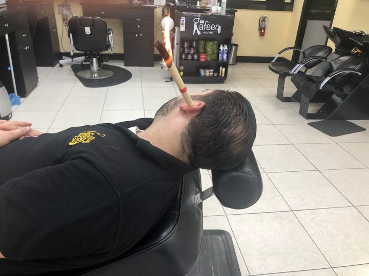 A cut in progress